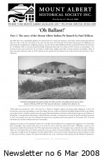 MAHS Newsletter no 6 March 2008