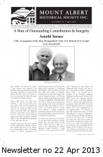 MAHS Newsletter no 22 Apr 2013