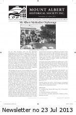 MAHS Newsletter no 23 Jul 2013