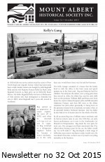 MAHS Newsletter no 32 Oct 2015