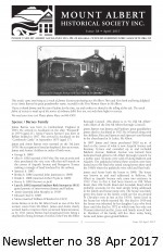 MAHS Newsletter no 38 April 2017