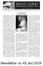 MAHS Newsletter no 45 Jan 2019