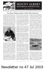 MAHS Newsletter no 47 July 2019